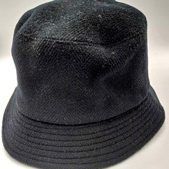 BURBERRY London Black Wool Bucket Hat Medium - Picture 5 of 6
